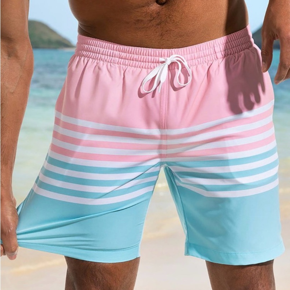 NWT Chubbies On The Horizons Lined Swim Trunks